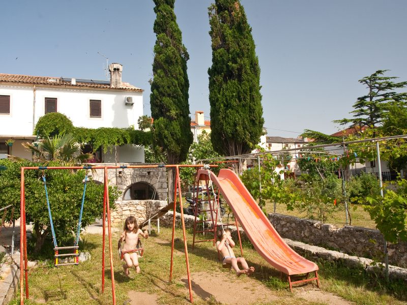 Children’s playground and beautiful garden